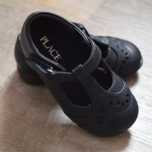 Toddlers Navy Blue T Strap Shoes